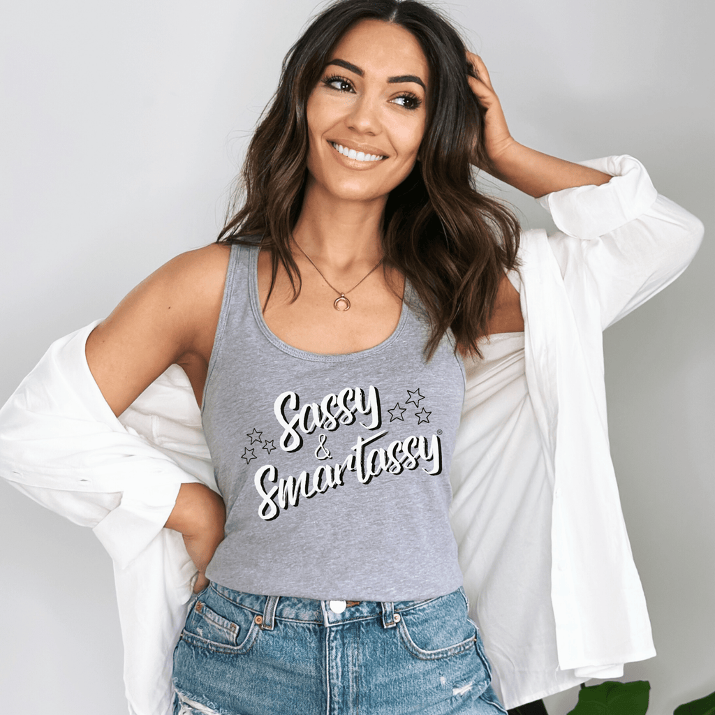 Sassy & Smartassy® Women's Tank Top - Rock Your Sass - Funny Graphic Tee by Sasshole® Clothing