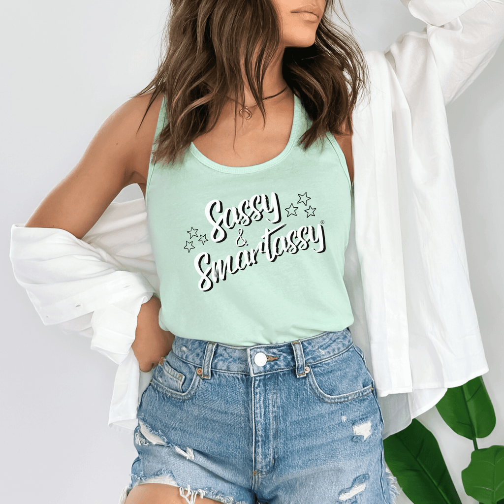 Sassy & Smartassy® Women's Tank Top - Rock Your Sass - Funny Graphic Tee by Sasshole® Clothing