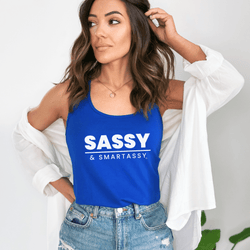 Image of Sassy & Smartassy® Women's Tank Top - Unapologetically Fierce - Funny Graphic Tee by Sasshole® Clothing