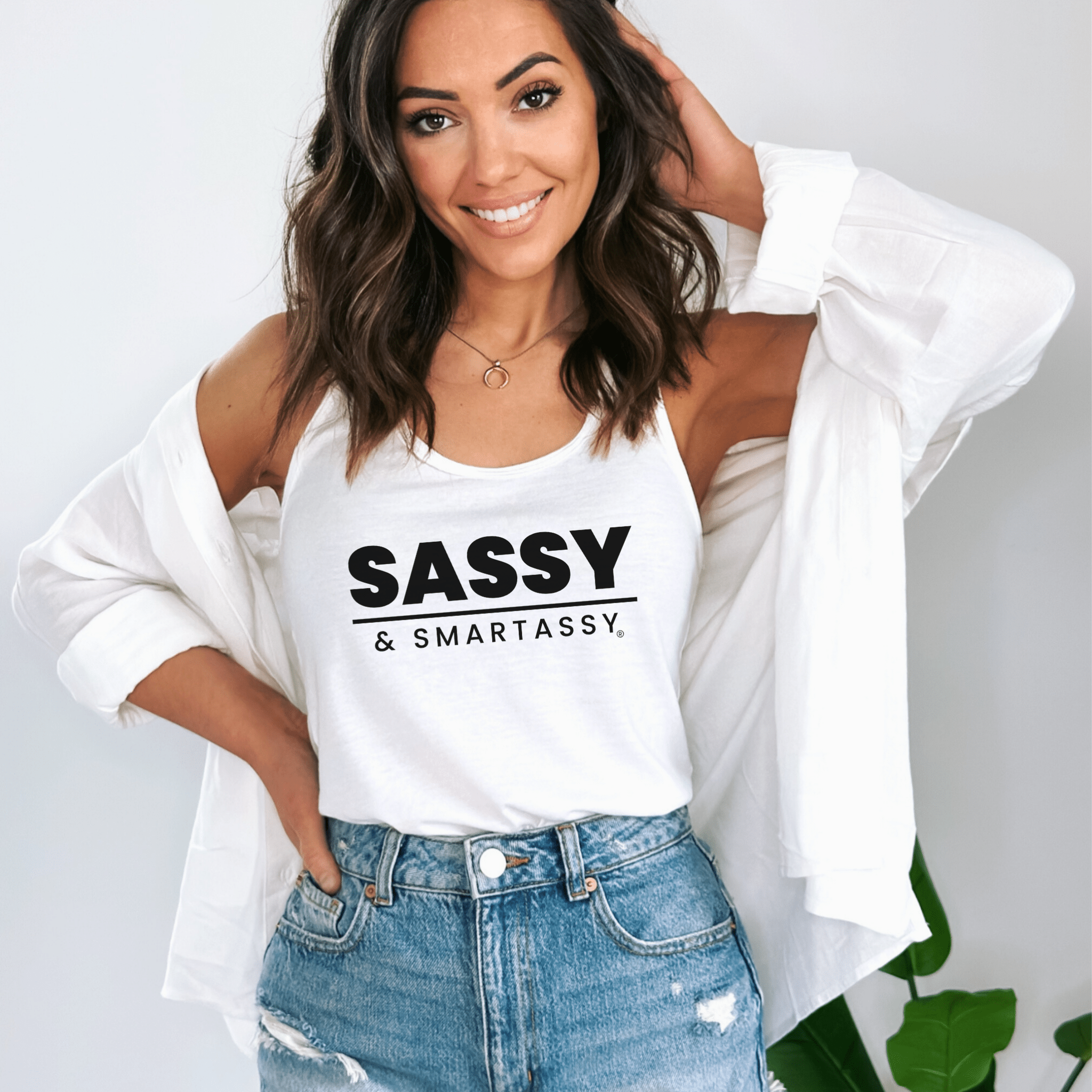 Image of Sassy & Smartassy® Women's Tank Top - Unapologetically Fierce - Funny Graphic Tee by Sasshole® Clothing