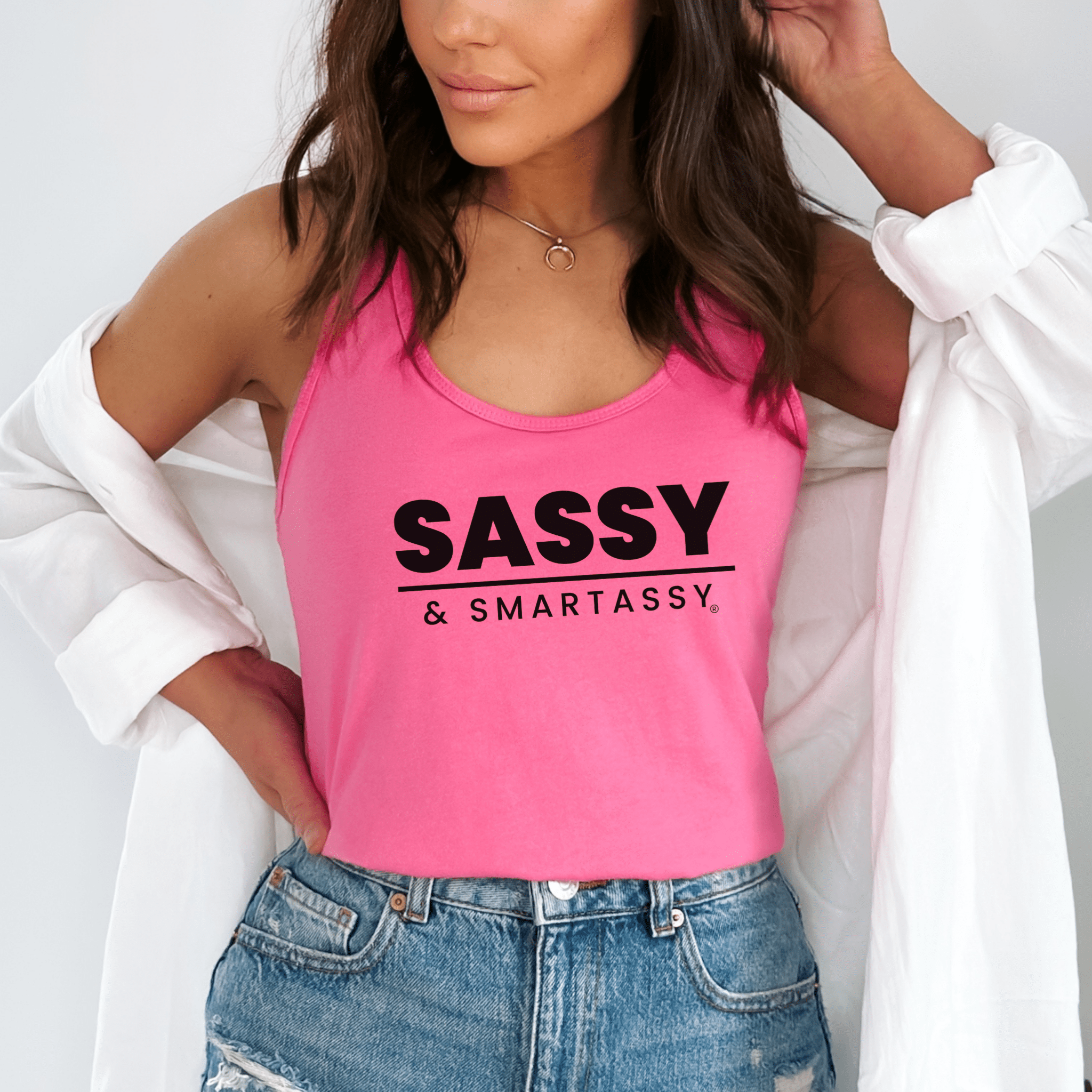 Image of Sassy & Smartassy® Women's Tank Top - Unapologetically Fierce - Funny Graphic Tee by Sasshole® Clothing