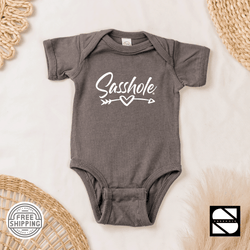 Image of Sassy Starters: Adorable Baby Sasshole® Onesies® - Funny Graphic Tee by Sasshole® Clothing