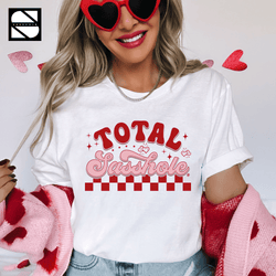 Image of Sassy Sweetheart: Total Sasshole® Valentines Day Women's Tshirt - Funny Graphic Tee by Sasshole® Clothing