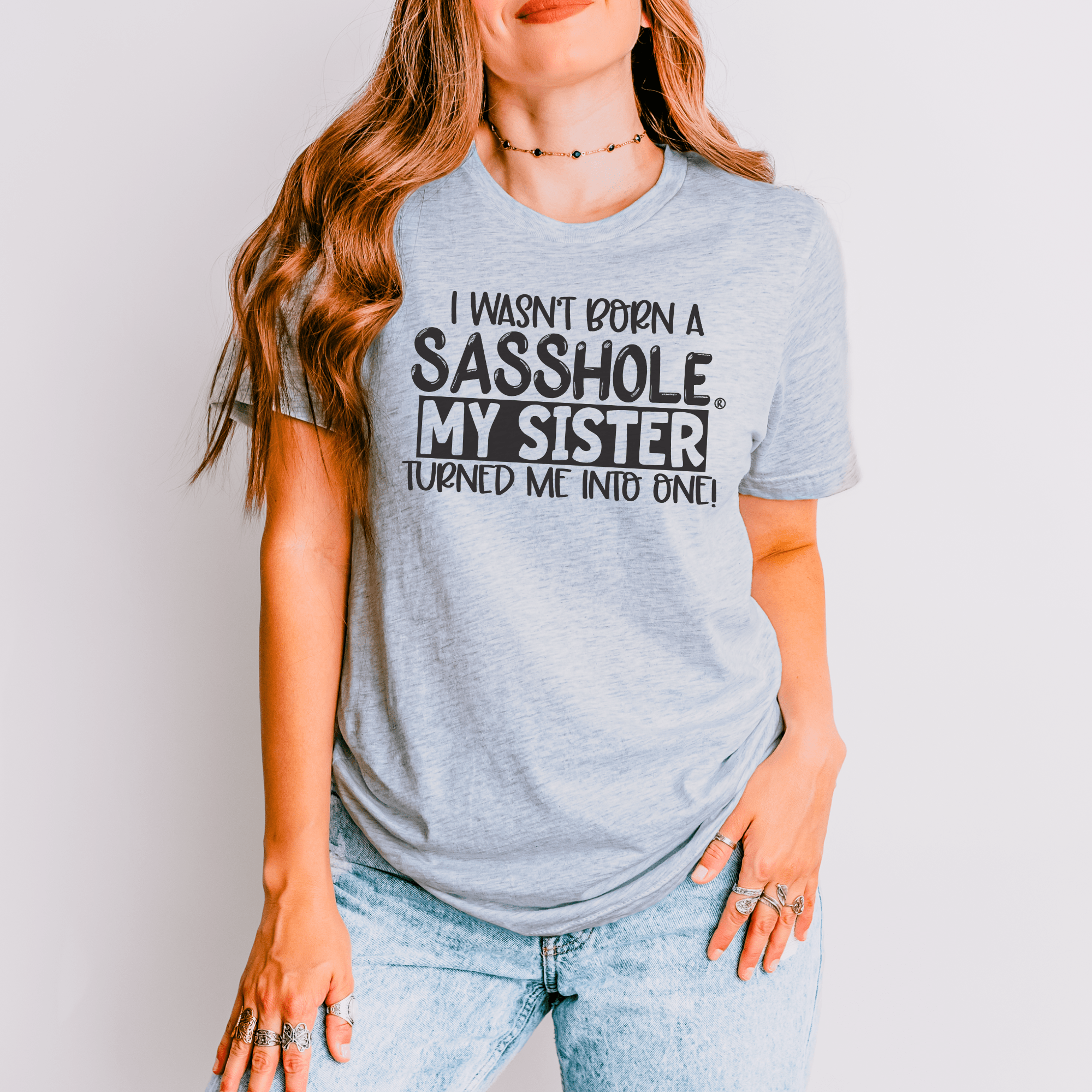 Image of Sisterhood of Sass: Sasshole® Women's T-shirts - Funny Graphic Tee by Sasshole® Clothing