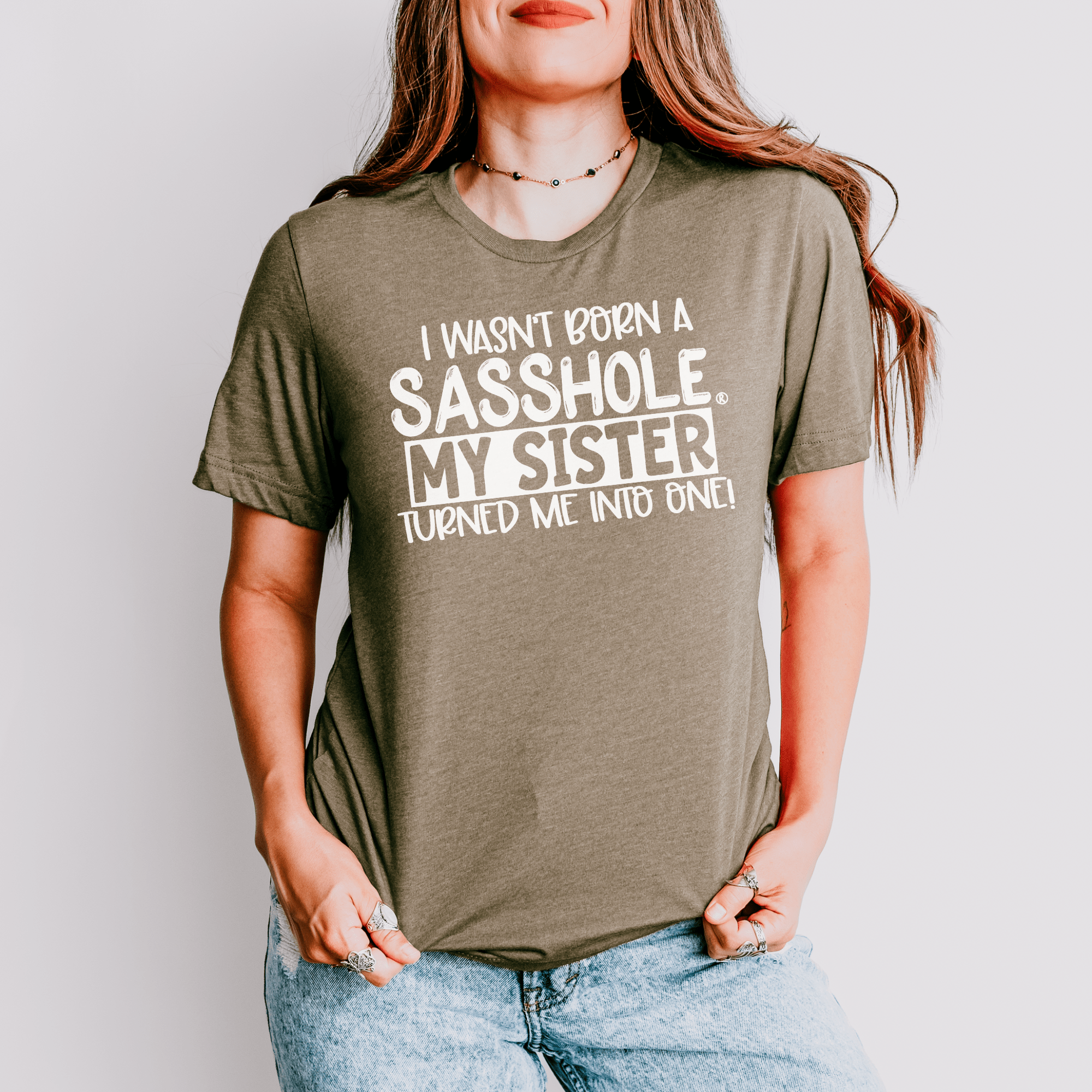 Image of Sisterhood of Sass: Sasshole® Women's T-shirts - Funny Graphic Tee by Sasshole® Clothing