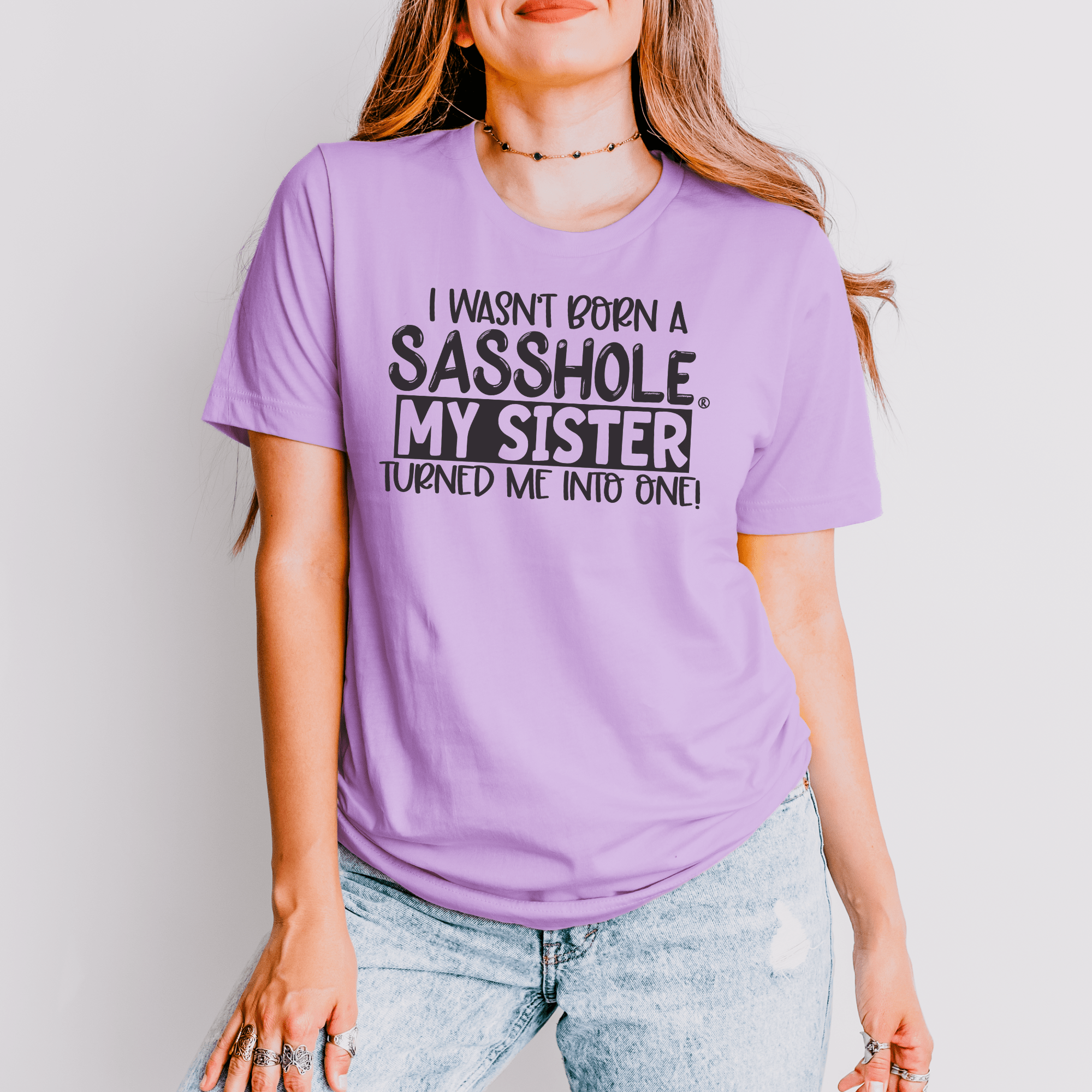 Image of Sisterhood of Sass: Sasshole® Women's T-shirts - Funny Graphic Tee by Sasshole® Clothing