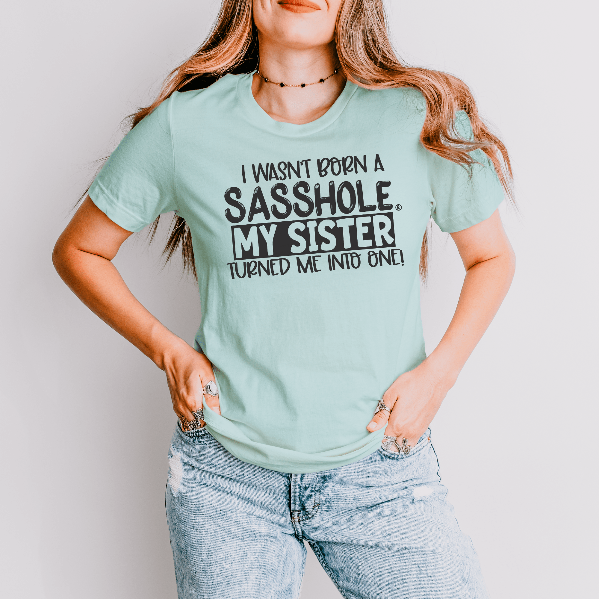 Image of Sisterhood of Sass: Sasshole® Women's T-shirts - Funny Graphic Tee by Sasshole® Clothing