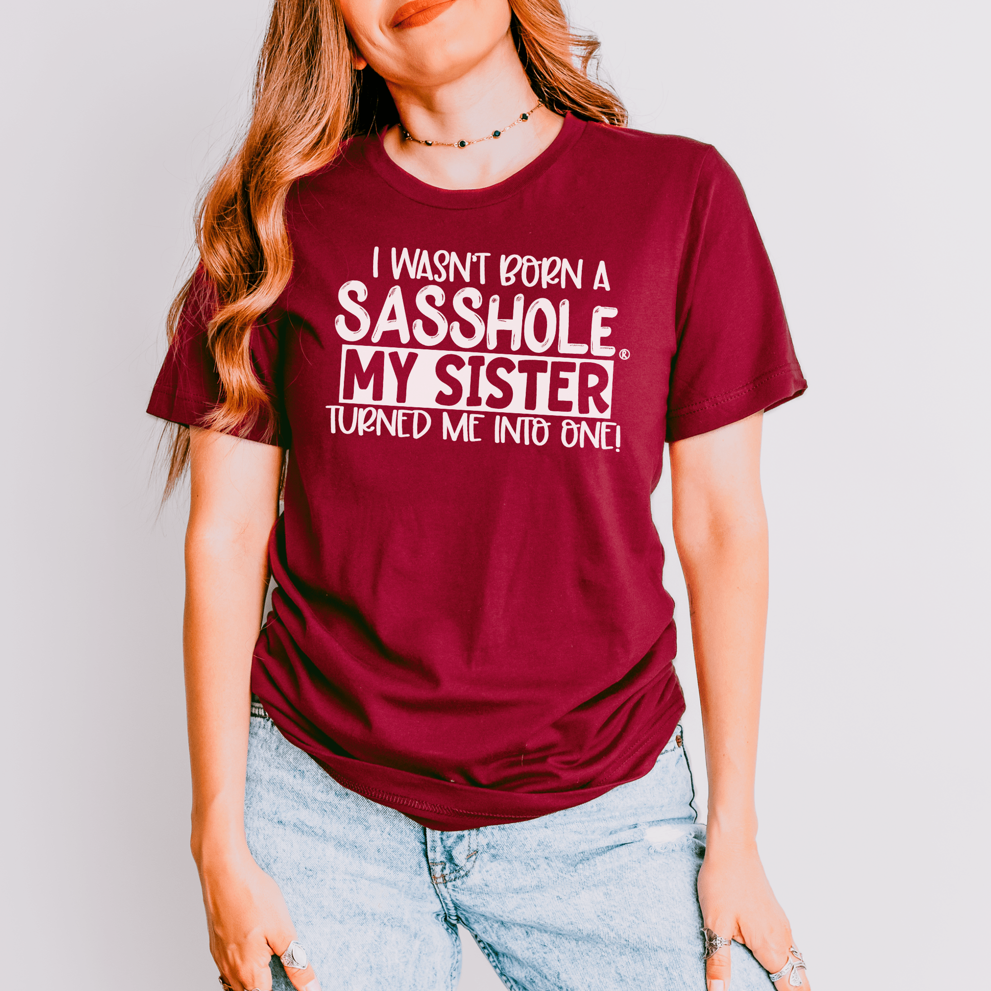 Image of Sisterhood of Sass: Sasshole® Women's T-shirts - Funny Graphic Tee by Sasshole® Clothing