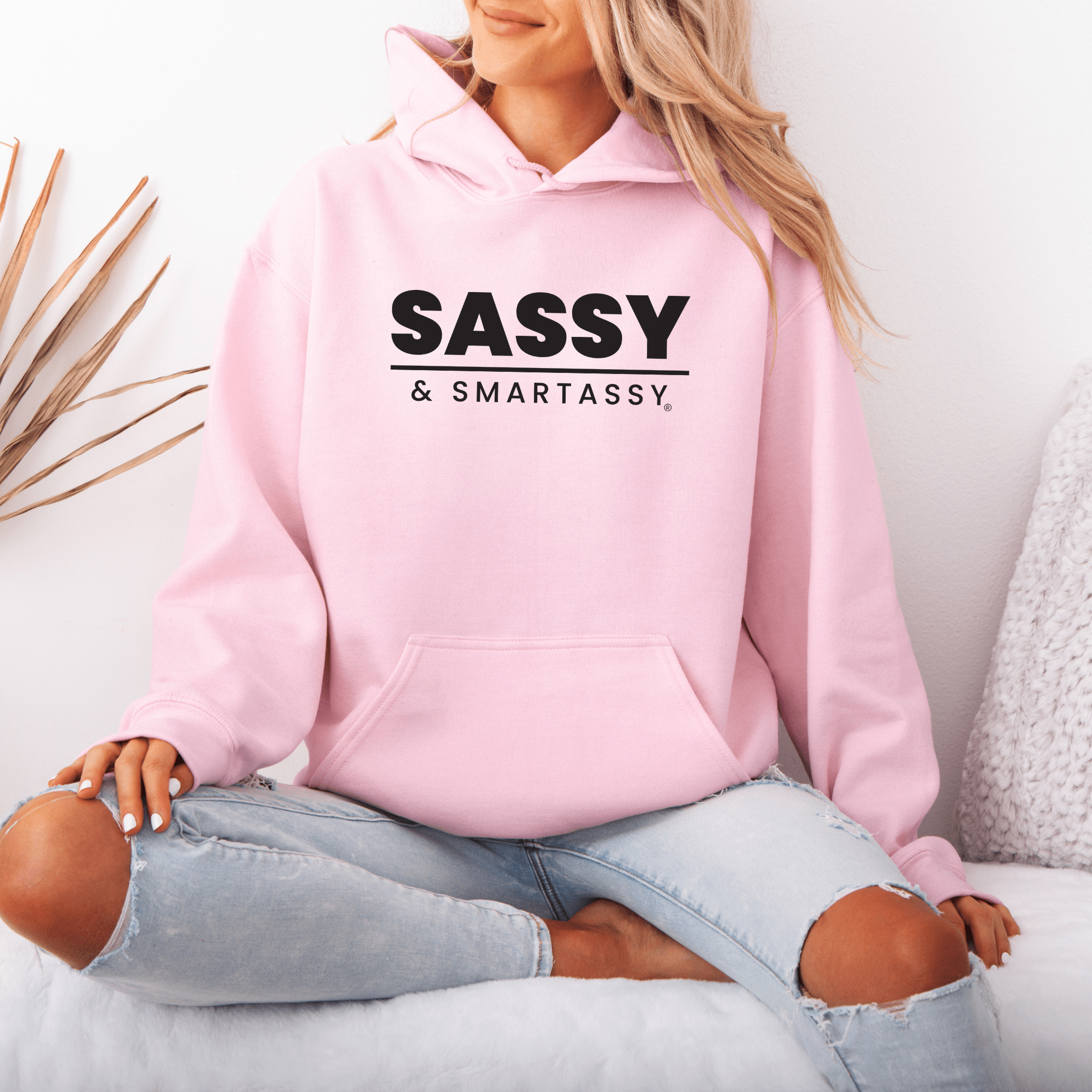 Image of Smart, Sassy, and Stylish: Your Go - To Women's Hoodie - Funny Graphic Tee by Sasshole® Clothing
