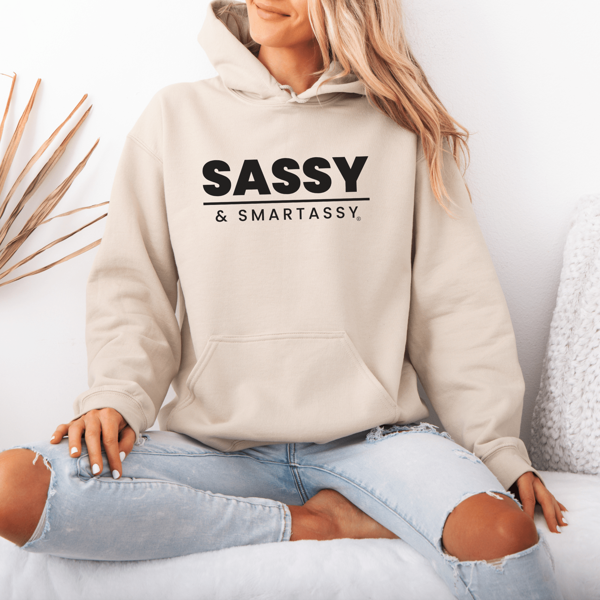 Image of Smart, Sassy, and Stylish: Your Go - To Women's Hoodie - Funny Graphic Tee by Sasshole® Clothing