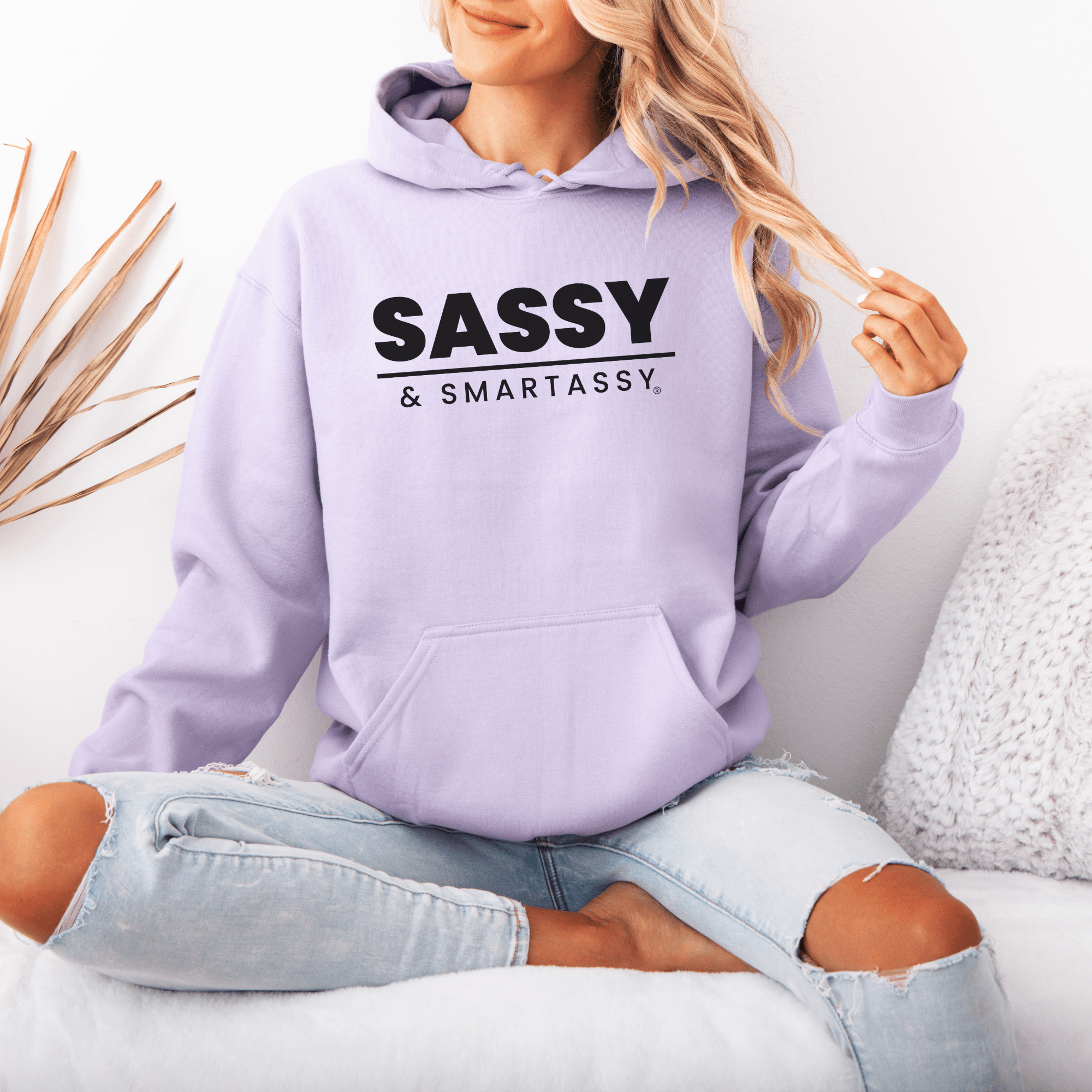 Image of Smart, Sassy, and Stylish: Your Go - To Women's Hoodie - Funny Graphic Tee by Sasshole® Clothing