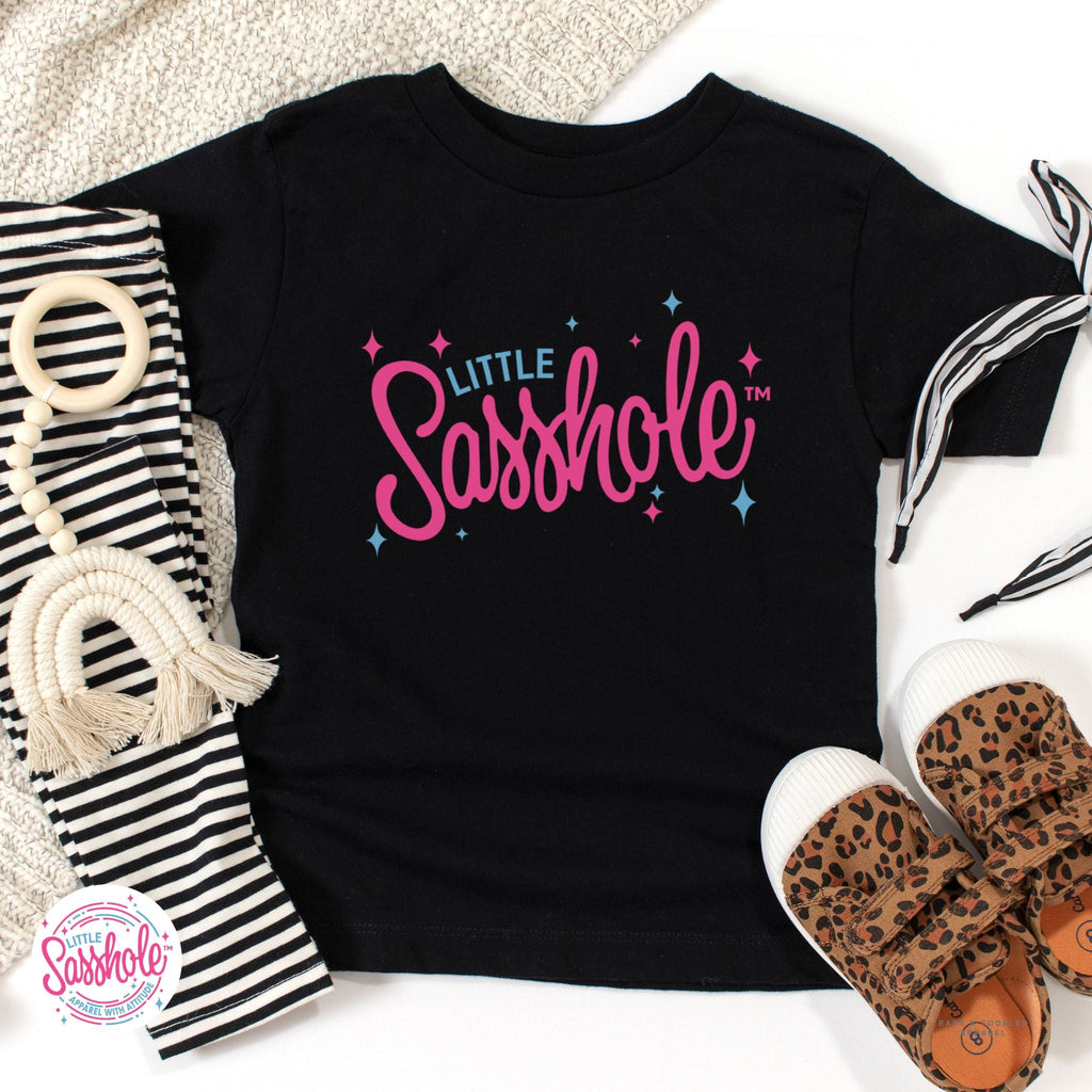 Sparkle Like a Sasshole: Little Sasshole™ Toddler T-Shirt Delight - Funny Graphic Tee by Sasshole® Clothing