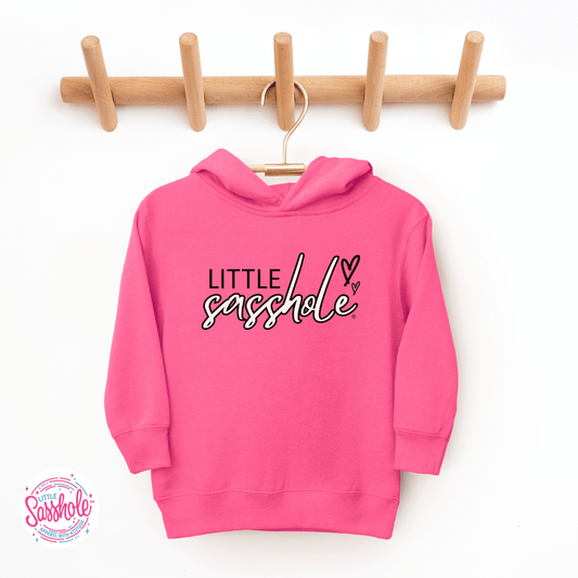 Sweet & Sassy: Little Sasshole® Hearts Toddler Hoodies - Funny Graphic Tee by Sasshole® Clothing