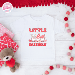 Image of Sweetheart Gnome: Little Sasshole™ Valentine's Day Toddler Tee - Funny Graphic Tee by Sasshole® Clothing