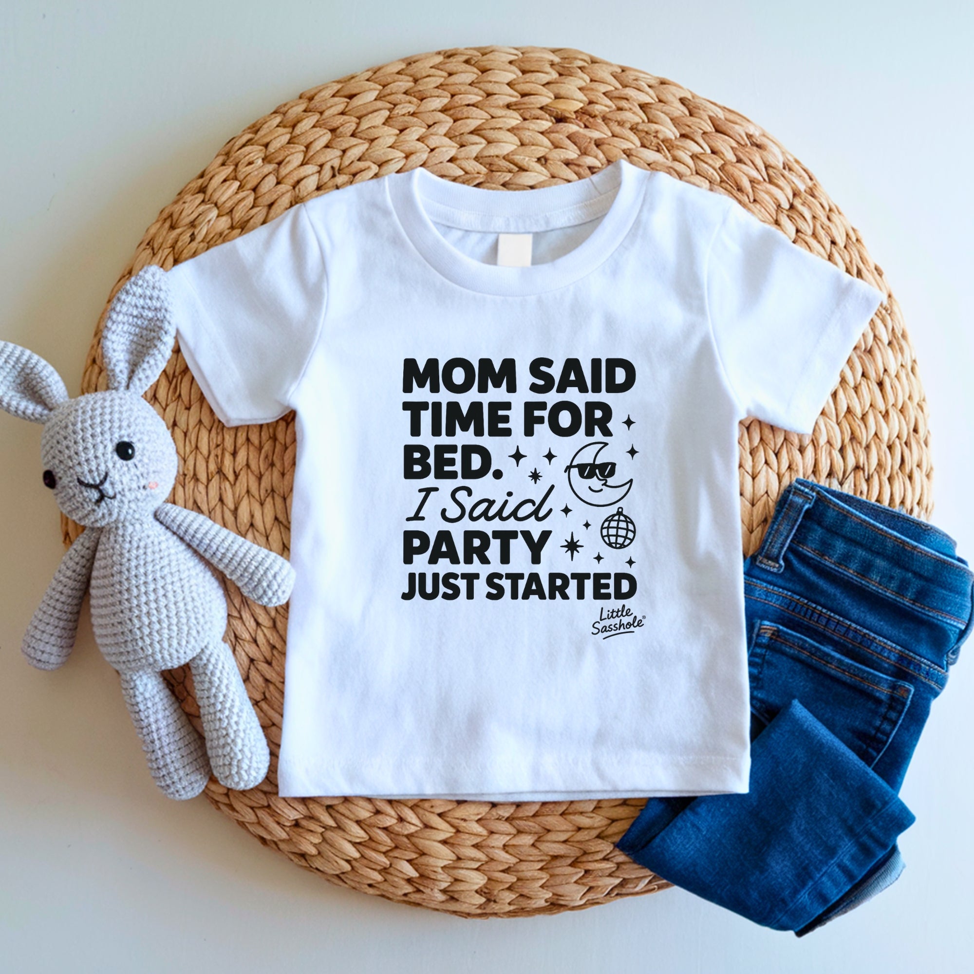 Image of Time for Bed? LOL! Toddler Party Shirt | Funny Bedtime Graphic Tee | Little Sasshole Kids Humor Tee | Funny Toddler Shirt | Kids Graphic Tee - Funny Graphic Tee by Sasshole® Clothing