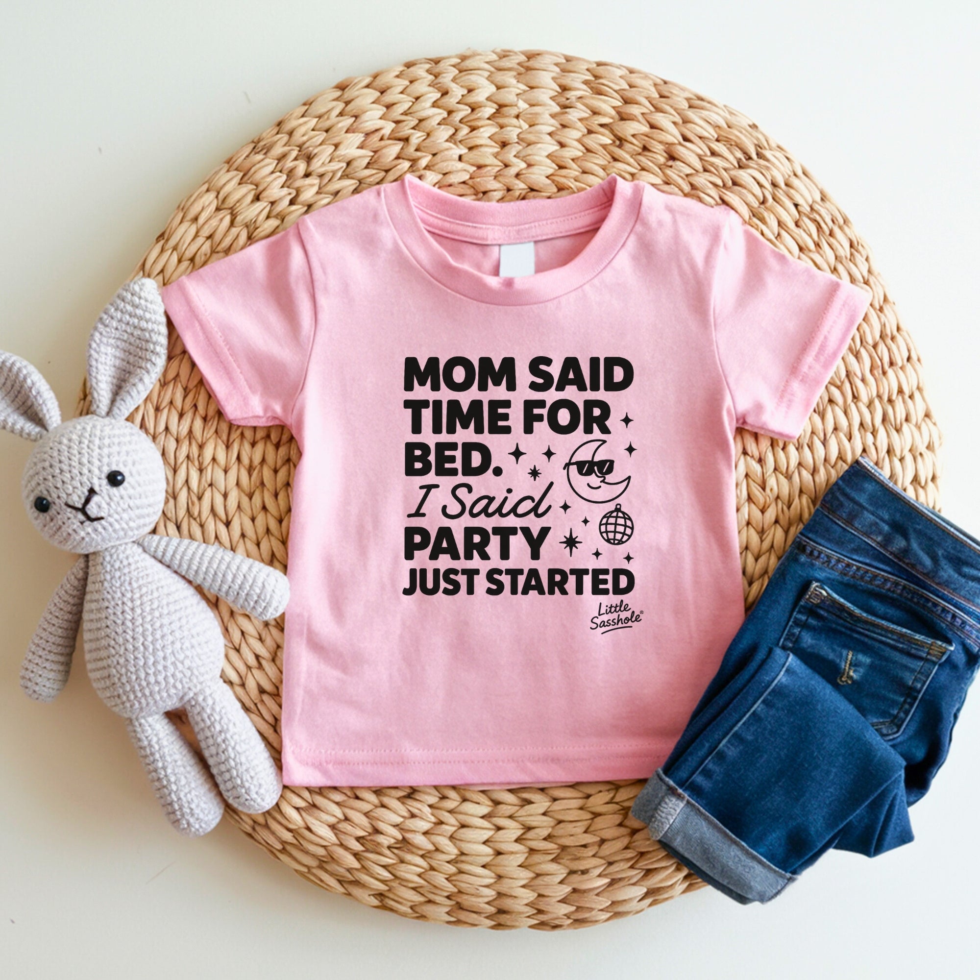Image of Time for Bed? LOL! Toddler Party Shirt | Funny Bedtime Graphic Tee | Little Sasshole Kids Humor Tee | Funny Toddler Shirt | Kids Graphic Tee - Funny Graphic Tee by Sasshole® Clothing