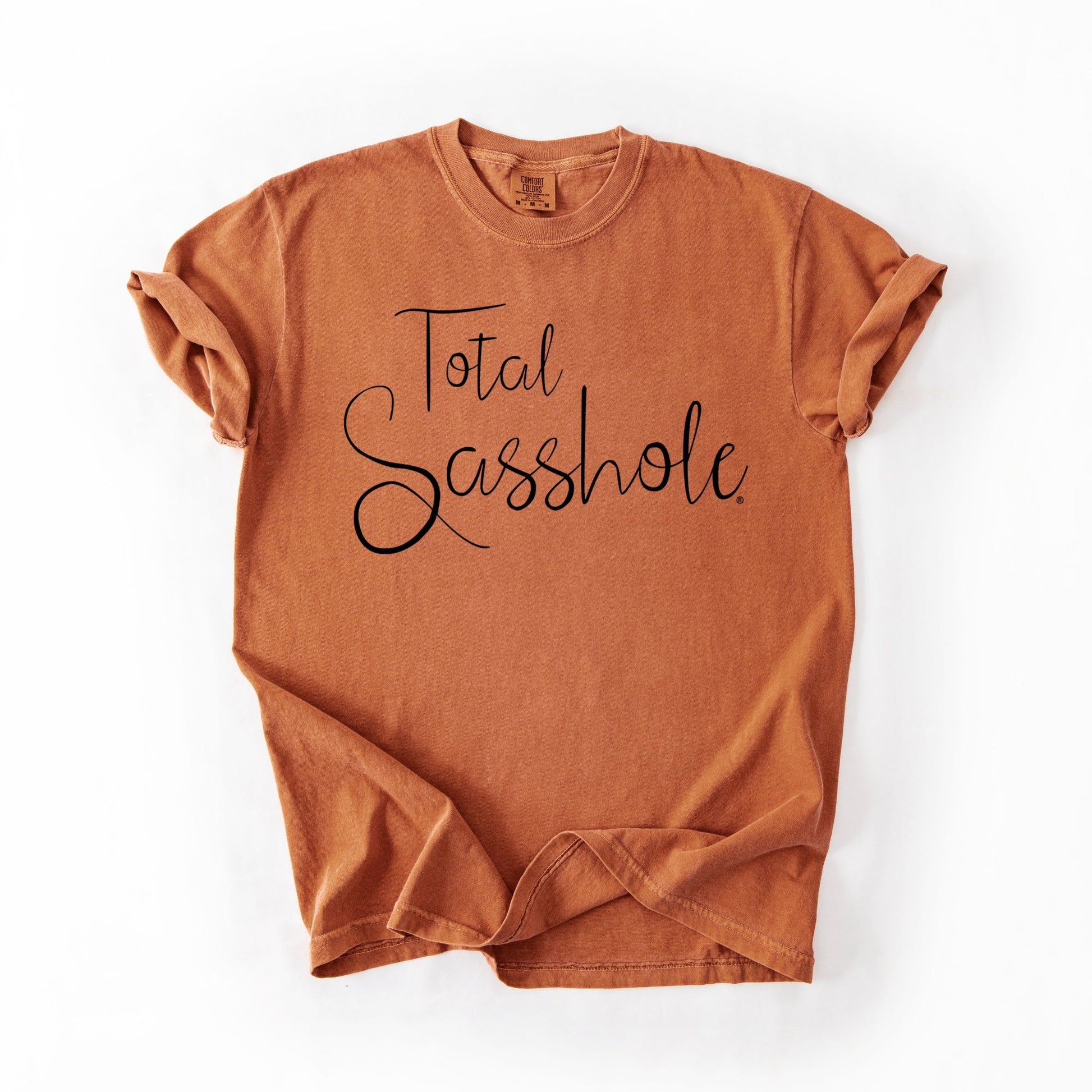 Total Sasshole® T-Shirt – Funny, Feminine, and Fierce Graphic Tee – Comfort Color Statement Shirt for Women - Funny Graphic Tee by Sasshole® Clothing