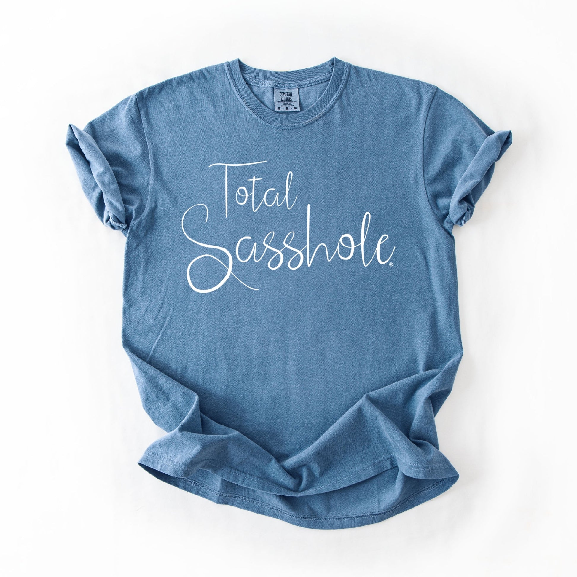 Total Sasshole® T-Shirt – Funny, Feminine, and Fierce Graphic Tee – Comfort Color Statement Shirt for Women - Funny Graphic Tee by Sasshole® Clothing