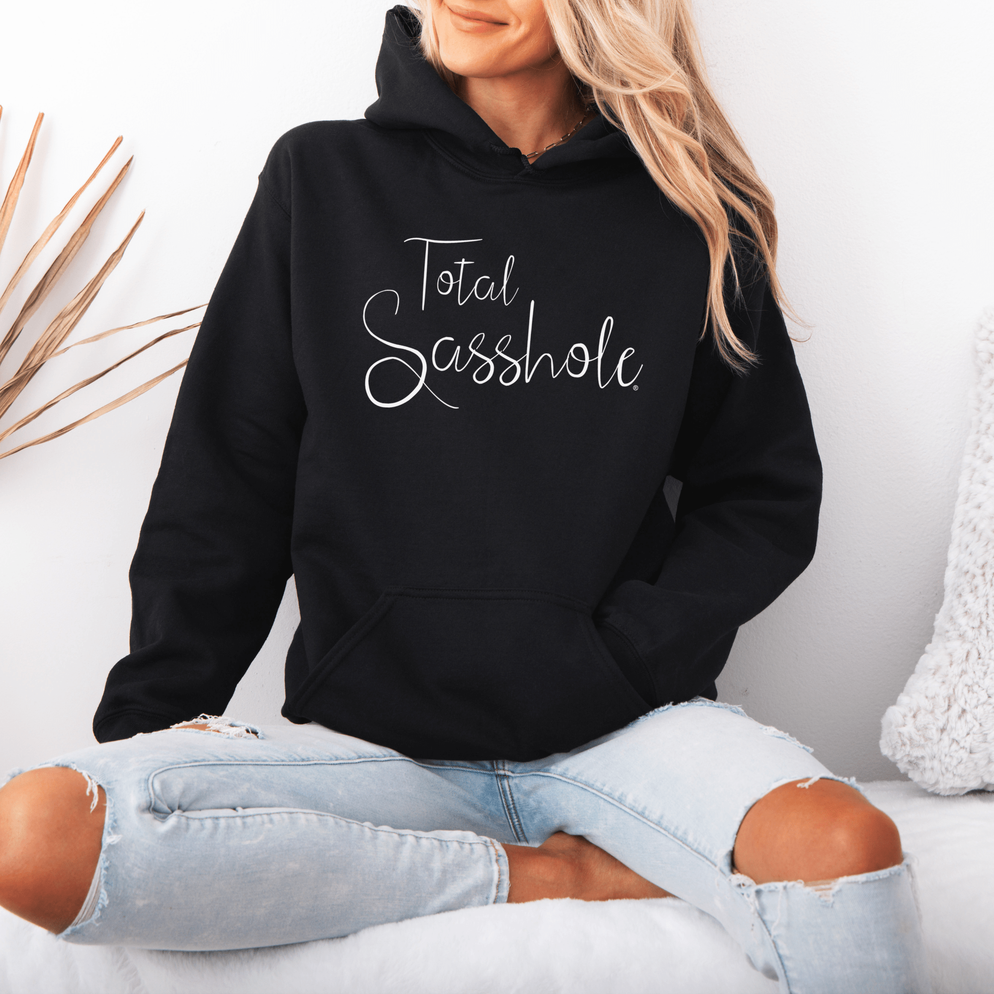 Image of Total Sasshole® Women's Hoodie - Bold & Cozy - Funny Graphic Tee by Sasshole® Clothing