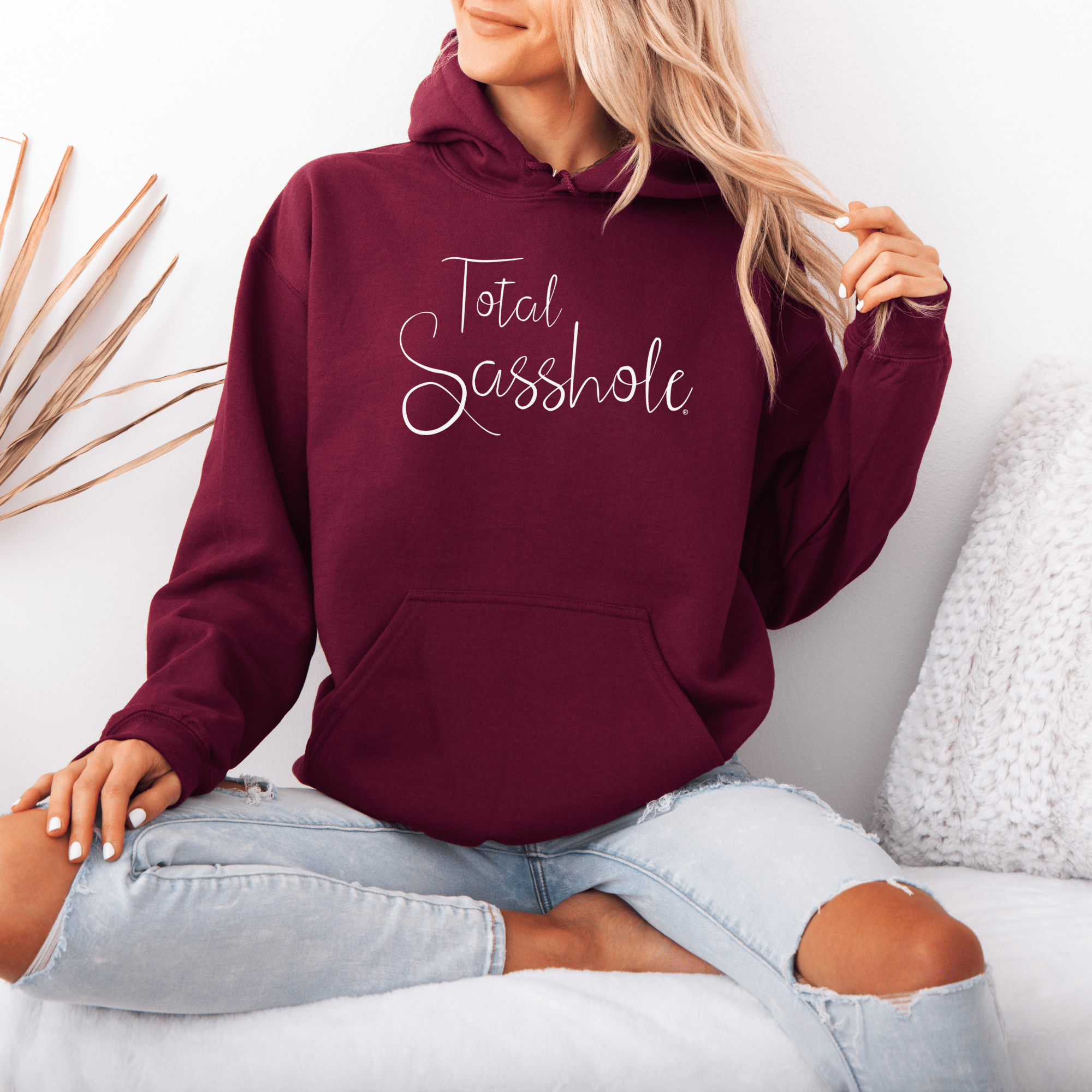 Image of Total Sasshole® Women's Hoodie - Bold & Cozy - Funny Graphic Tee by Sasshole® Clothing