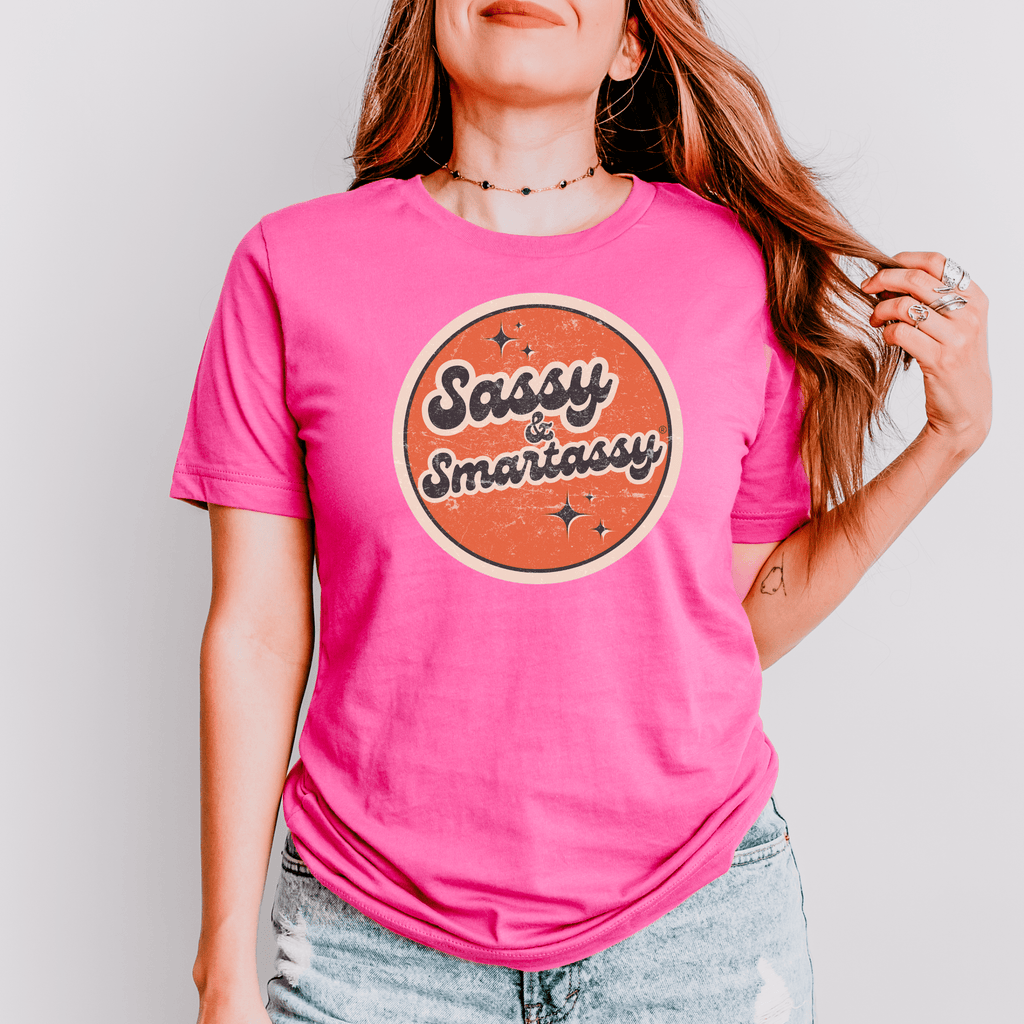 Vintage Vibes: Sassy & Smartassy® Women's Graphic Tee - Funny Graphic Tee by Sasshole® Clothing