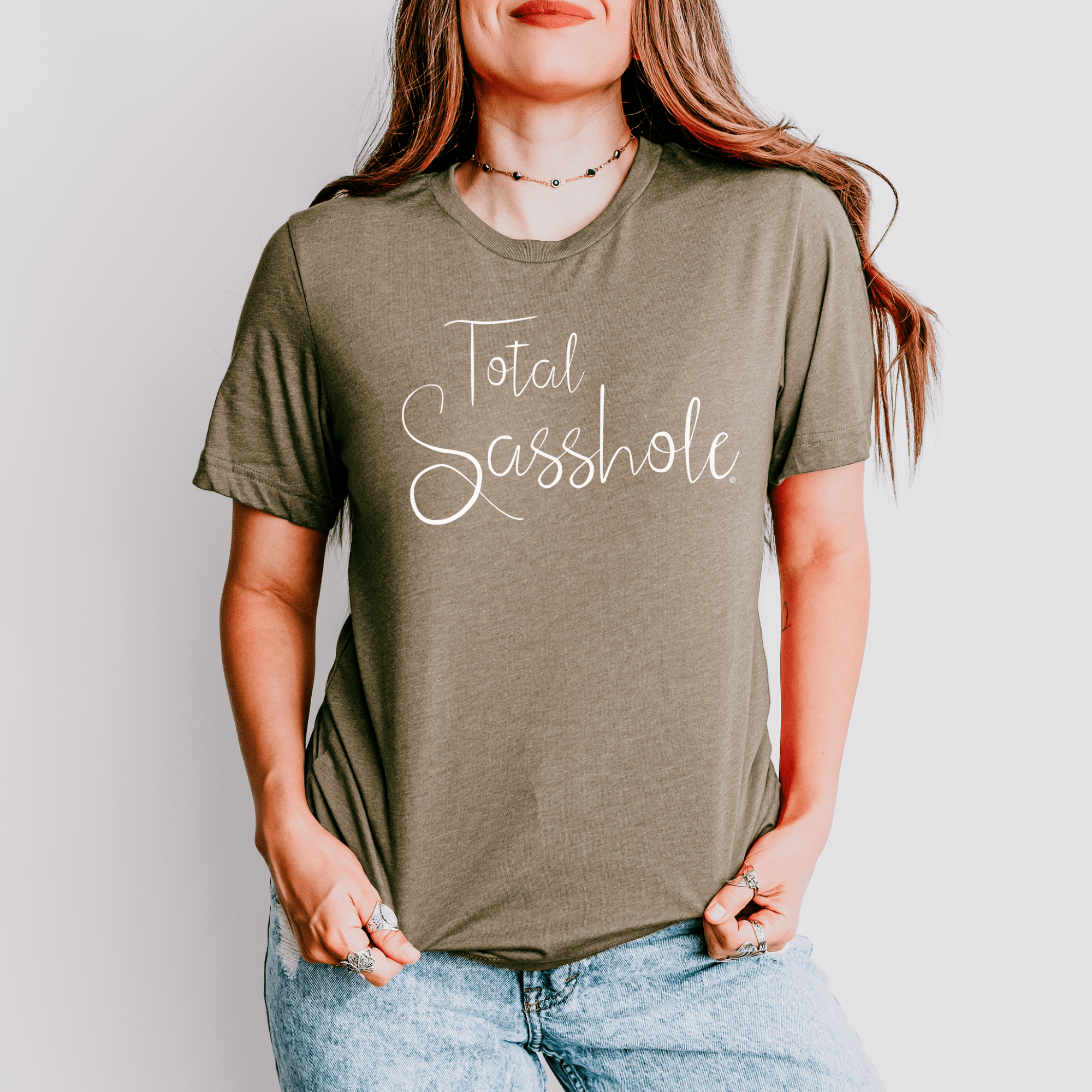 Image of Warning: High Levels of Sass Ahead with this Total Sasshole® T-shirt for Women - Funny Graphic Tee by Sasshole® Clothing