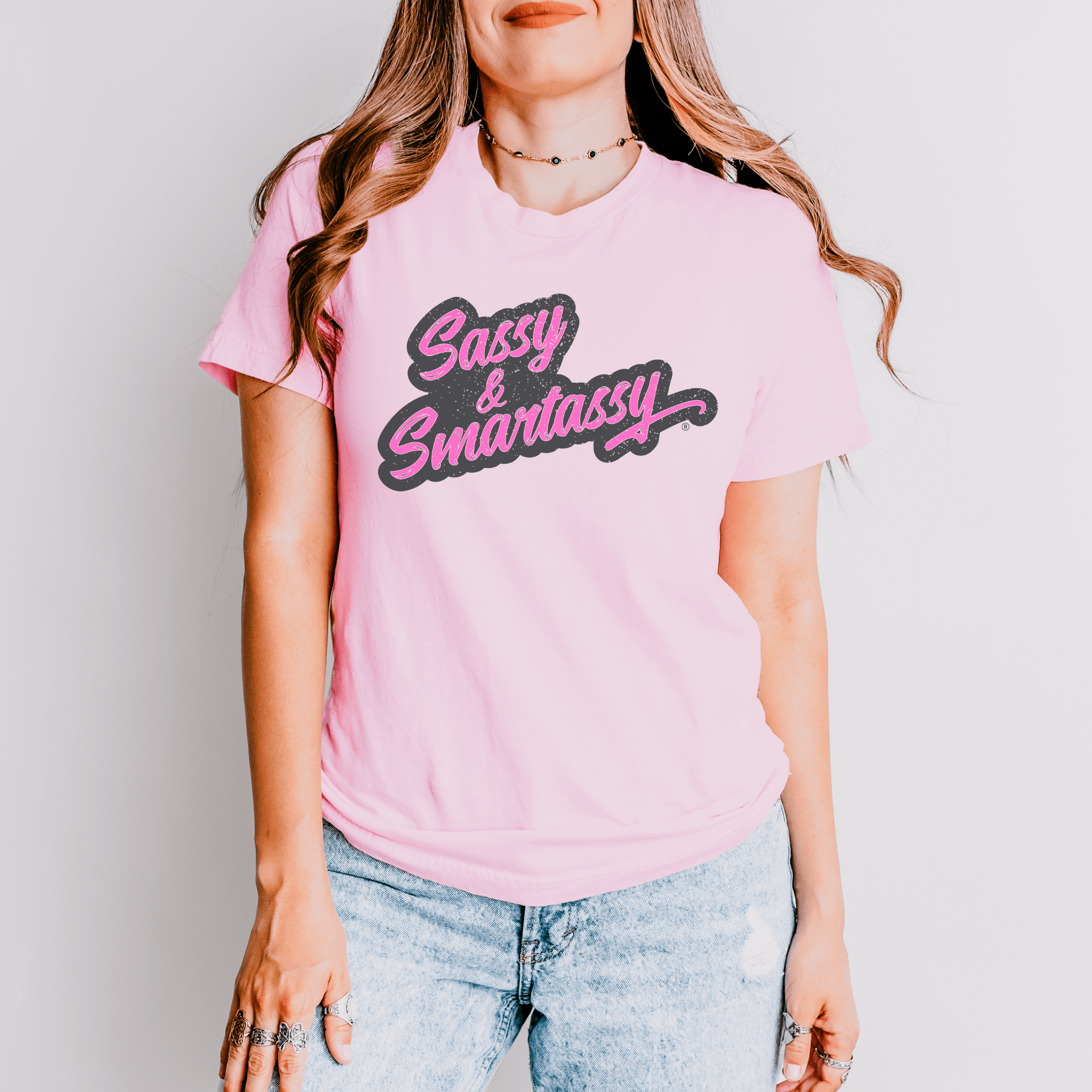 Image of Wit and Smarts: Sassy & Smartassy® Women's Graphic Tshirt - Funny Graphic Tee by Sasshole® Clothing