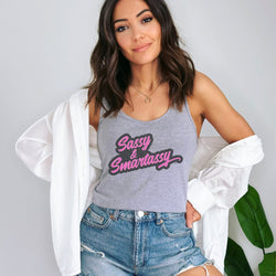 Image of Witty & Wonderful Sassy & Smartassy® Women's Tank Top - Funny Graphic Tee by Sasshole® Clothing